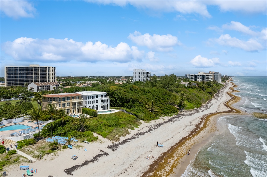 Real Estate Photography - 4713 South Ocean Blvd., Highland Beach, FL, 33487 - Aerial View