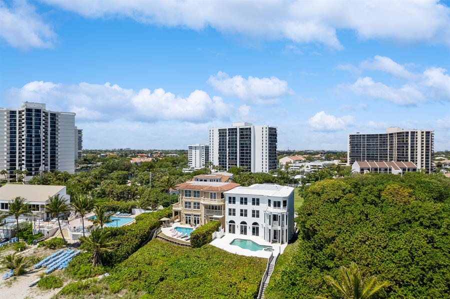 Real Estate Photography - 4713 South Ocean Blvd., Highland Beach, FL, 33487 - Aerial View