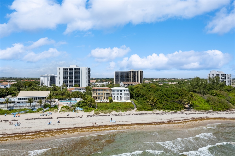 Real Estate Photography - 4713 South Ocean Blvd., Highland Beach, FL, 33487 - Aerial View