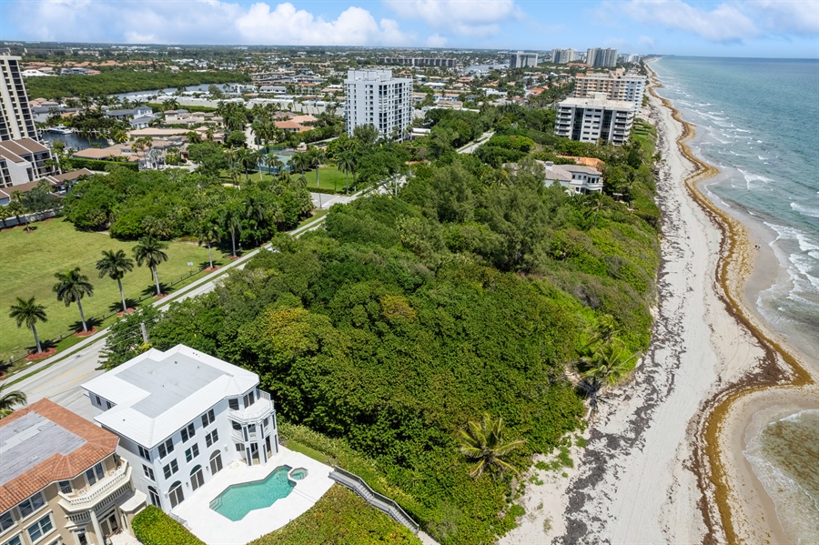 Real Estate Photography - 4713 South Ocean Blvd., Highland Beach, FL, 33487 - Aerial View