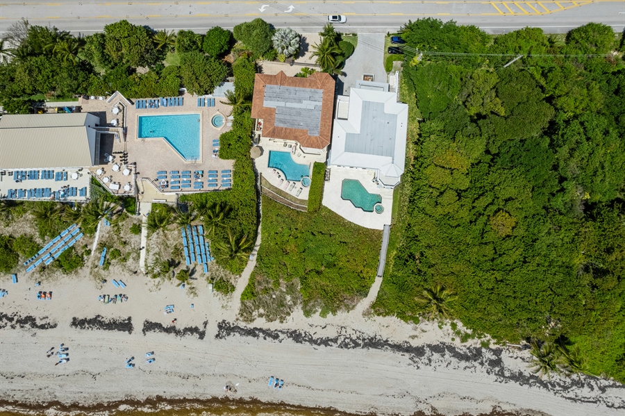 Real Estate Photography - 4713 South Ocean Blvd., Highland Beach, FL, 33487 - Aerial View