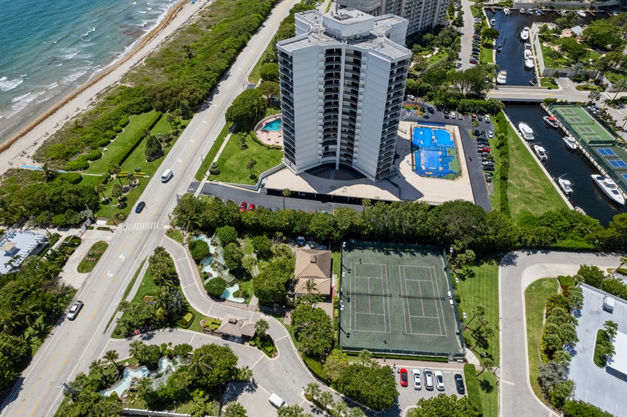Real Estate Photography - 4713 South Ocean Blvd., Highland Beach, FL, 33487 - Aerial View