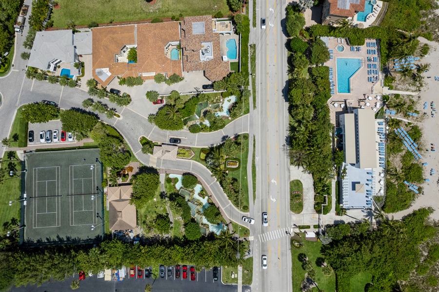 Real Estate Photography - 4713 South Ocean Blvd., Highland Beach, FL, 33487 - Aerial View
