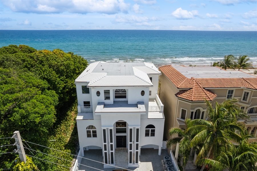 Real Estate Photography - 4713 South Ocean Blvd., Highland Beach, FL, 33487 - Aerial View