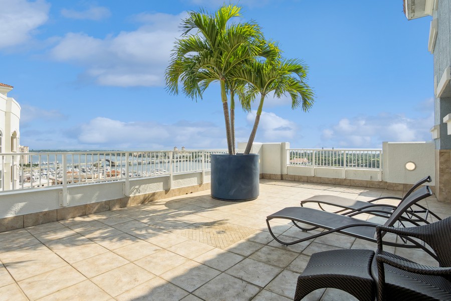 Real Estate Photography - 255 Evernia St, Unit 403, West Palm Beach, FL, 33401 - Rooftop