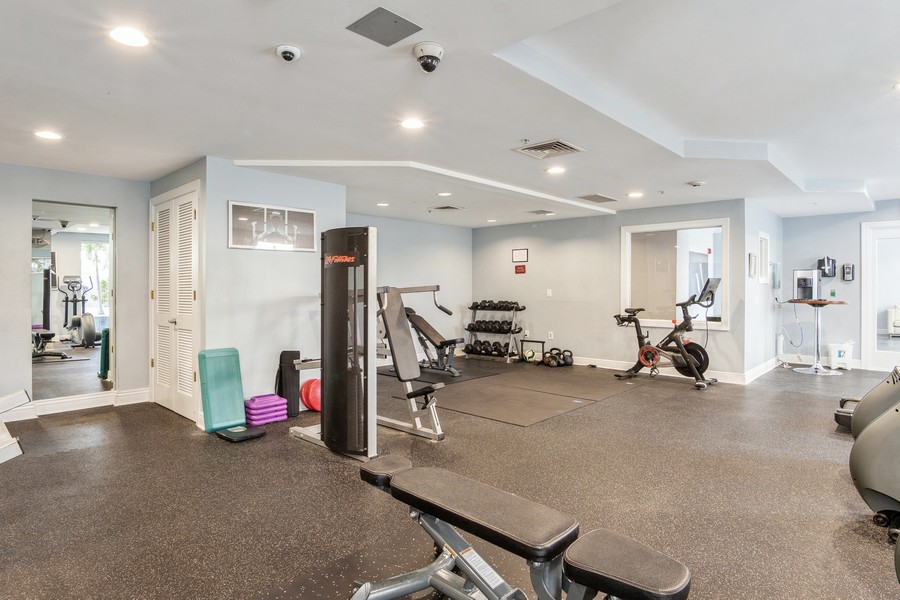Real Estate Photography - 255 Evernia St, Unit 403, West Palm Beach, FL, 33401 - Fitness Center