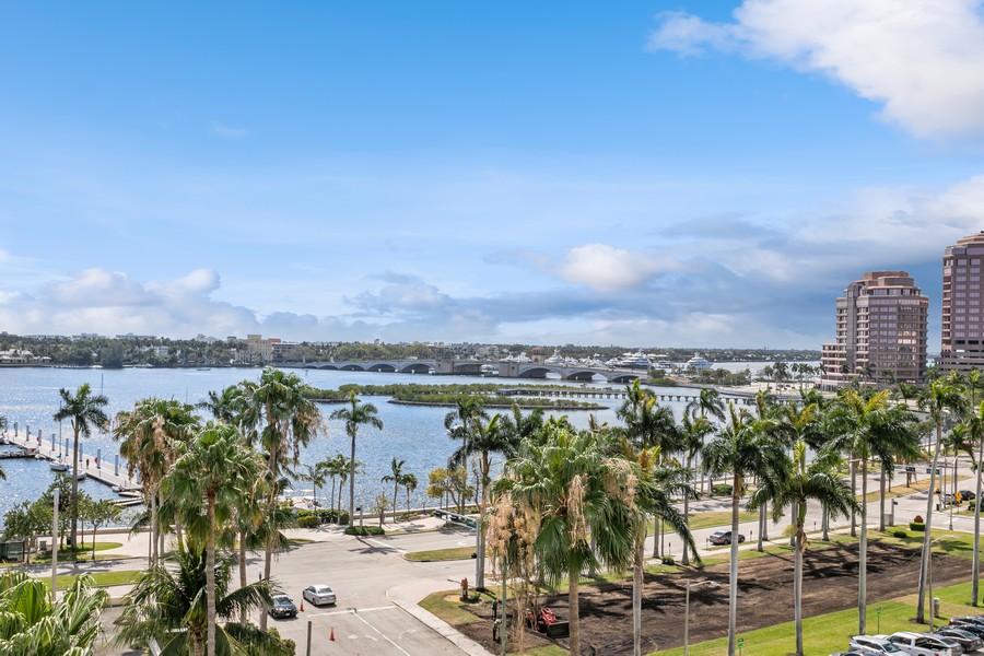 Real Estate Photography - 255 Evernia St, Unit 403, West Palm Beach, FL, 33401 - Terrace View