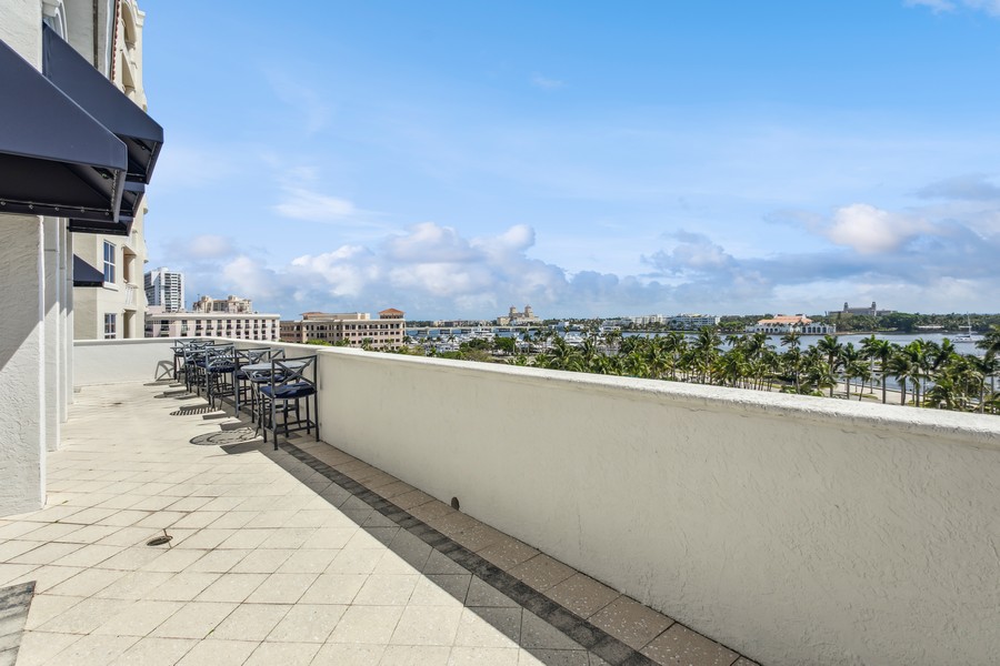 Real Estate Photography - 255 Evernia St, Unit 403, West Palm Beach, FL, 33401 - Clubhouse Deck