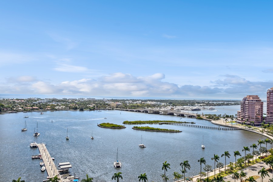 Real Estate Photography - 255 Evernia St, Unit 403, West Palm Beach, FL, 33401 - Terrace View