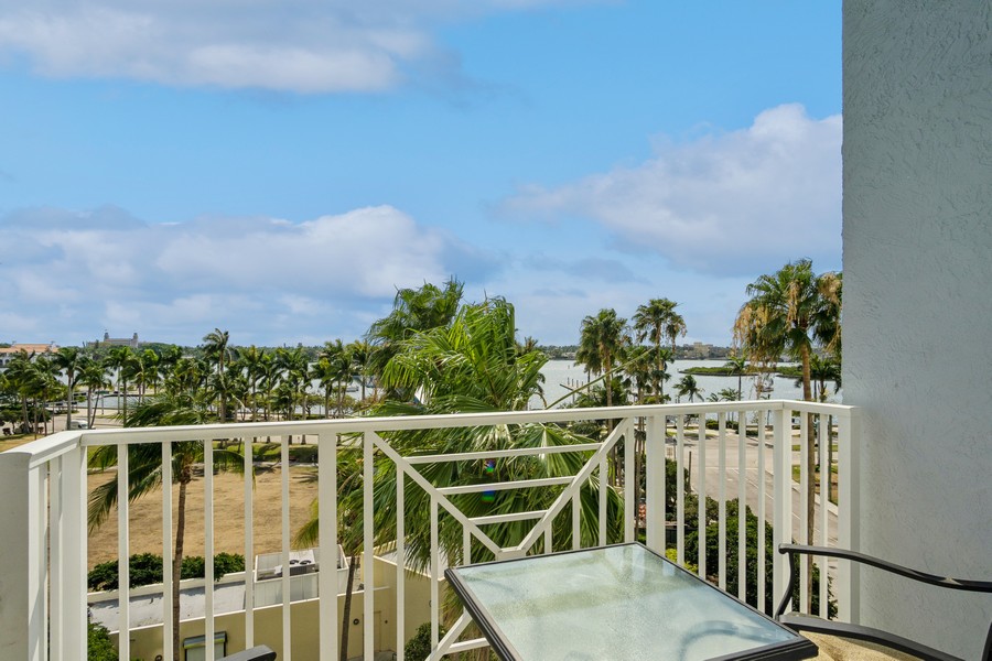 Real Estate Photography - 255 Evernia St, Unit 403, West Palm Beach, FL, 33401 - Balcony