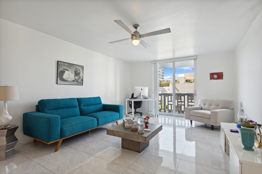 Real Estate Photography - 1776 James Ave., #4D, Miami Beach, FL, 33139 - Living Area