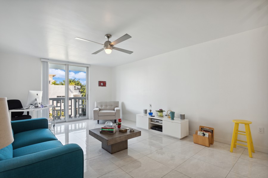Real Estate Photography - 1776 James Ave., #4D, Miami Beach, FL, 33139 - Living Area
