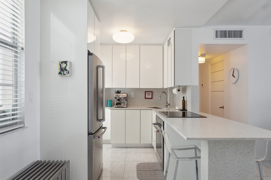 Real Estate Photography - 1776 James Ave., #4D, Miami Beach, FL, 33139 - Kitchen