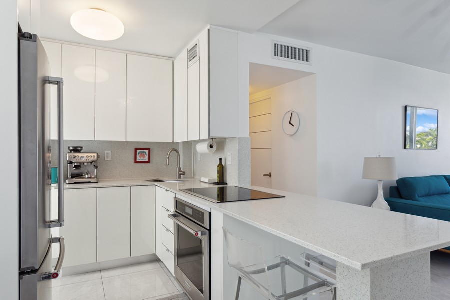 Real Estate Photography - 1776 James Ave., #4D, Miami Beach, FL, 33139 - Kitchen