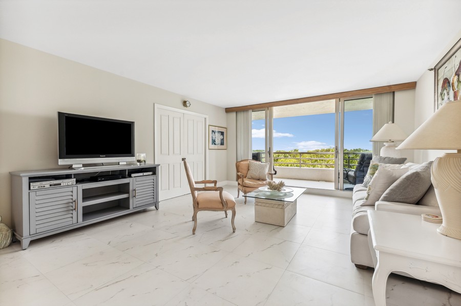 Real Estate Photography - 4101 N Ocean Boulevard D-408, Boca Raton, FL, 33431 - Living Room