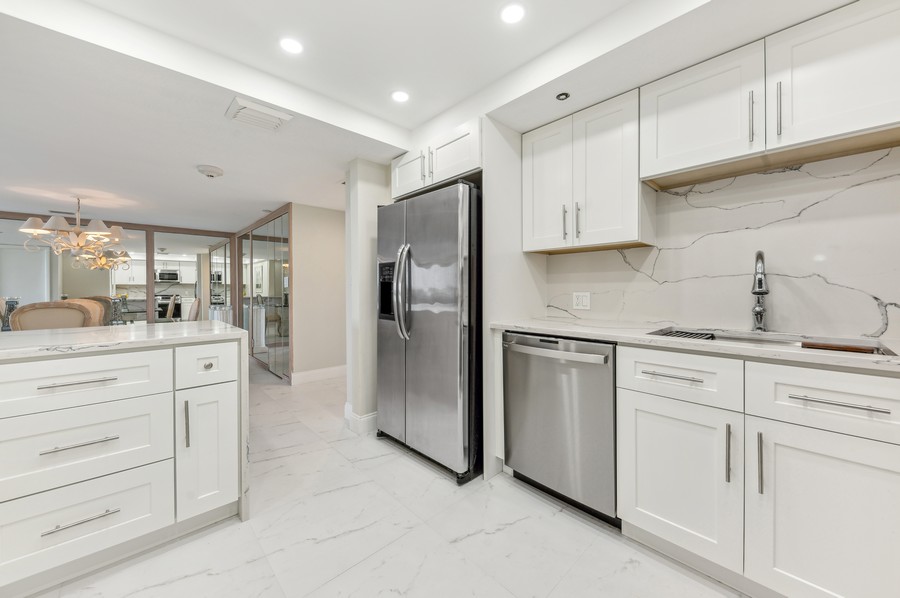 Real Estate Photography - 4101 N Ocean Boulevard D-408, Boca Raton, FL, 33431 - Kitchen