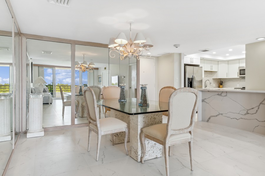 Real Estate Photography - 4101 N Ocean Boulevard D-408, Boca Raton, FL, 33431 - Kitchen / Dining Room