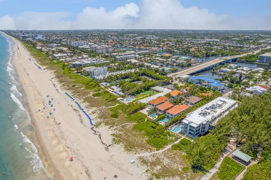 Real Estate Photography - 1625 S Ocean Boulevard 1, Delray Beach, FL, 33432 - Aerial View