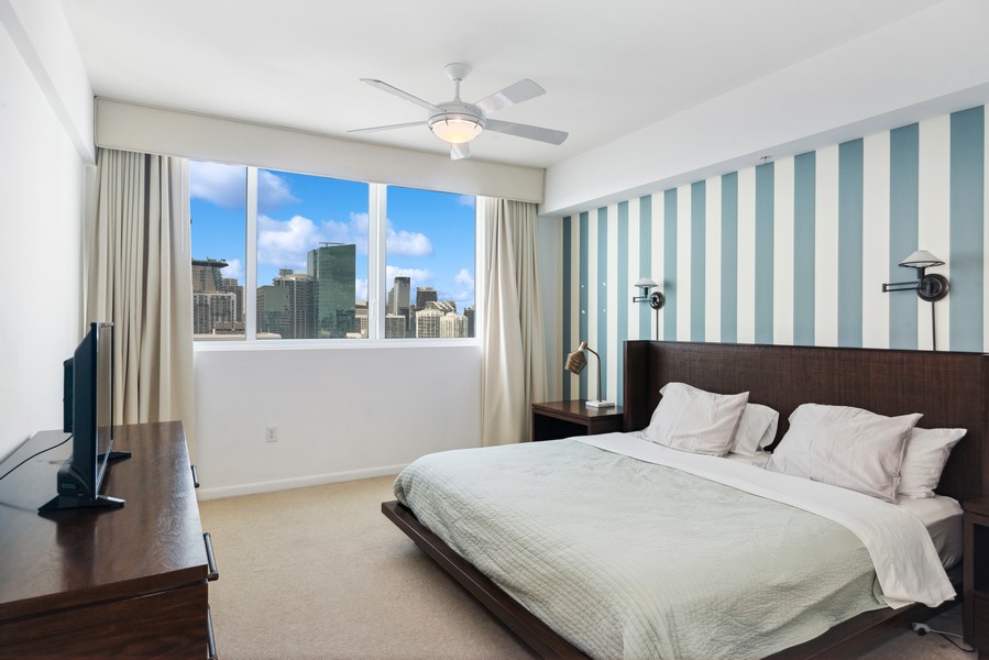 Real Estate Photography - 244 Biscayne Blvd 3903, Miami, FL, 33132 - Primary Bedroom