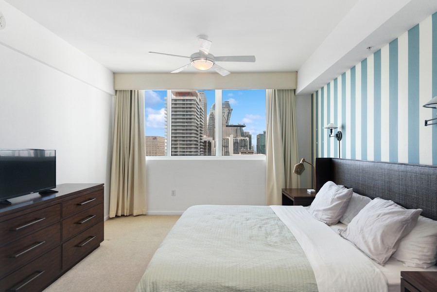 Real Estate Photography - 244 Biscayne Blvd 3903, Miami, FL, 33132 - Primary Bedroom