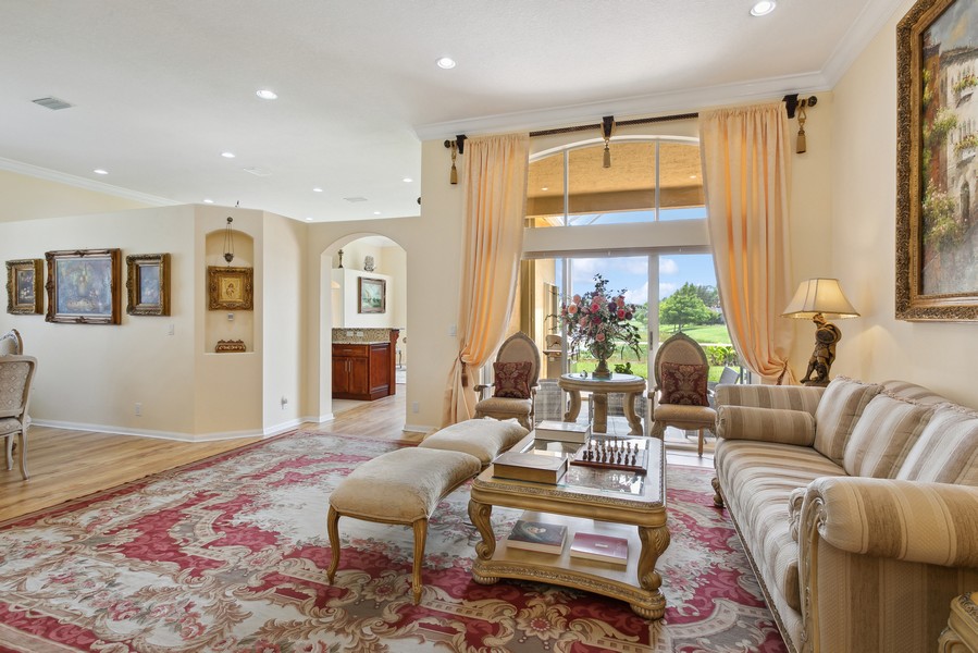 Real Estate Photography - 6159 Shadow Tree Ln, Lake Worth, FL, 33463 - Volume Ceilings; Crown Molding; Natural light