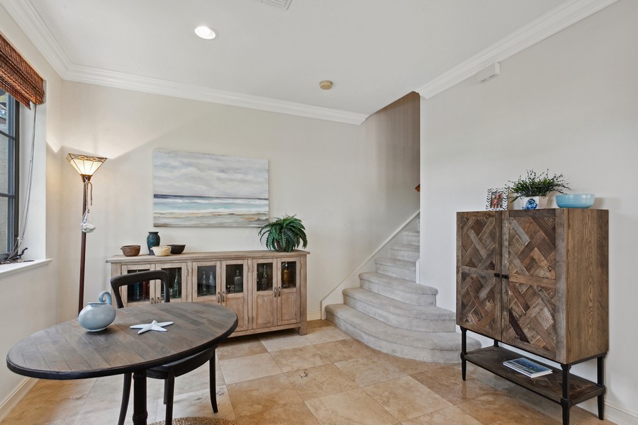 Real Estate Photography - 310 Via Villagio, Hypoluxo, FL, 33462 - Stairwell to 2nd Floor, Carpet