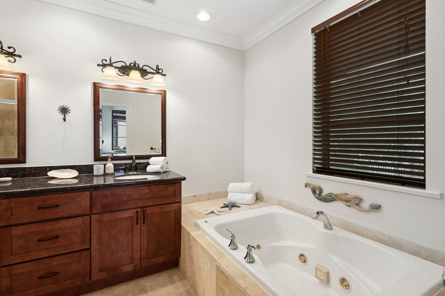 Real Estate Photography - 310 Via Villagio, Hypoluxo, FL, 33462 - Primary Bath Spa Tub & Separate Shower