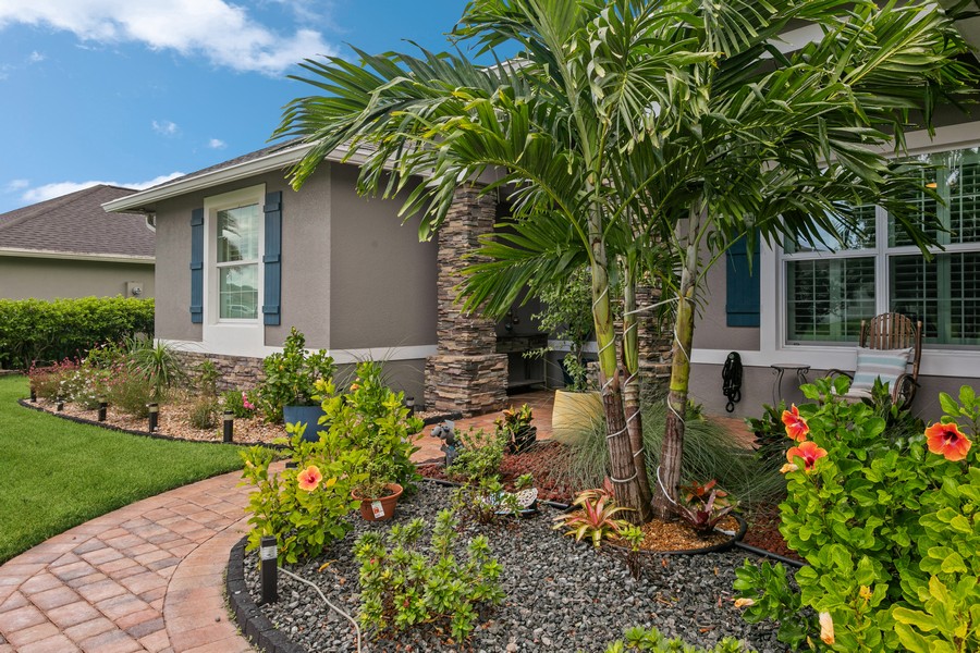 Real Estate Photography - 472 SW Vista Lake Drive, Port Saint Lucie, FL, 34953 - Fronty Entry Landscaping
