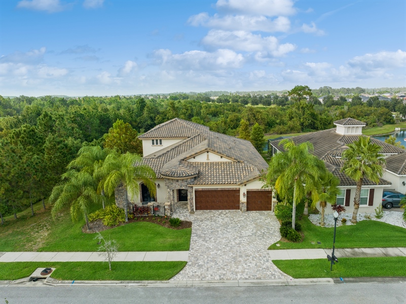 Real Estate Photography - 7183 Heather Sound Loop, Wesley Chapel, FL, 33545 - Aerial View