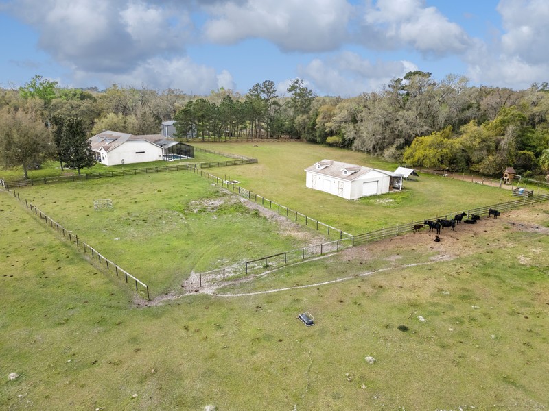 Real Estate Photography - 7155 Quarterhorse Lane, Brooksville, FL, 34604 - Aerial View