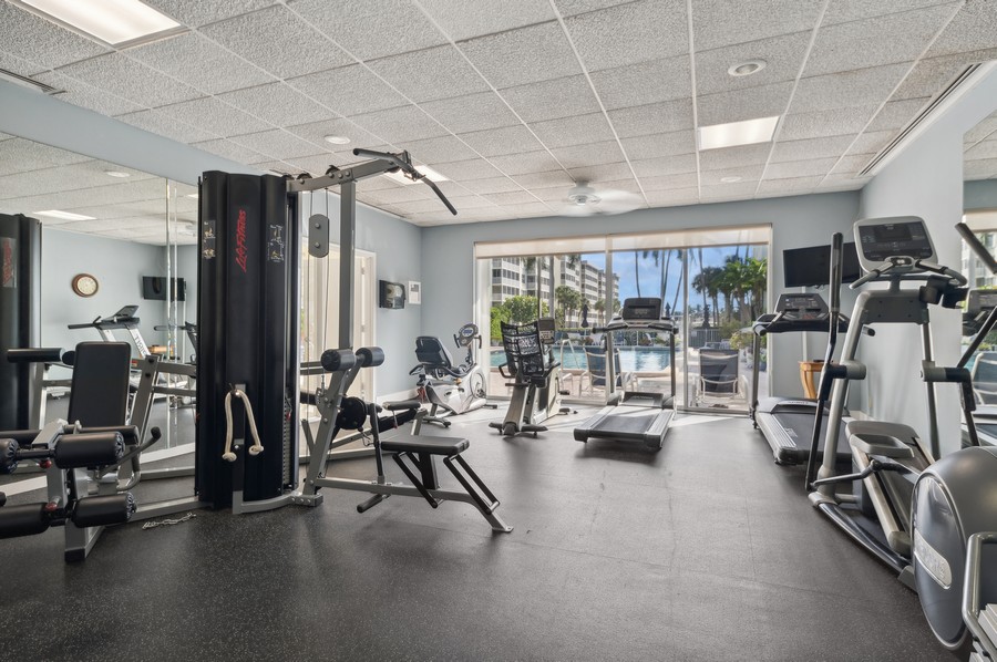 Real Estate Photography - 1 HARBOURSIDE DR, Delray Beach, FL, 33483 - Fitness Center
