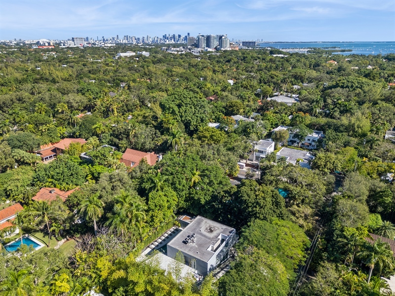Real Estate Photography - 3709 Poinciana Ave., Coconut Grove, FL, 33133 - Aerial View