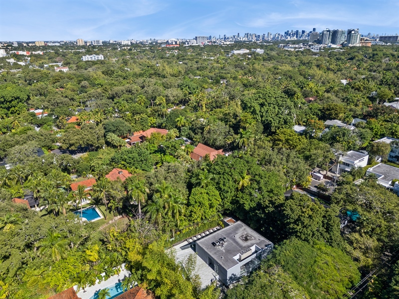 Real Estate Photography - 3709 Poinciana Ave., Coconut Grove, FL, 33133 - Aerial View