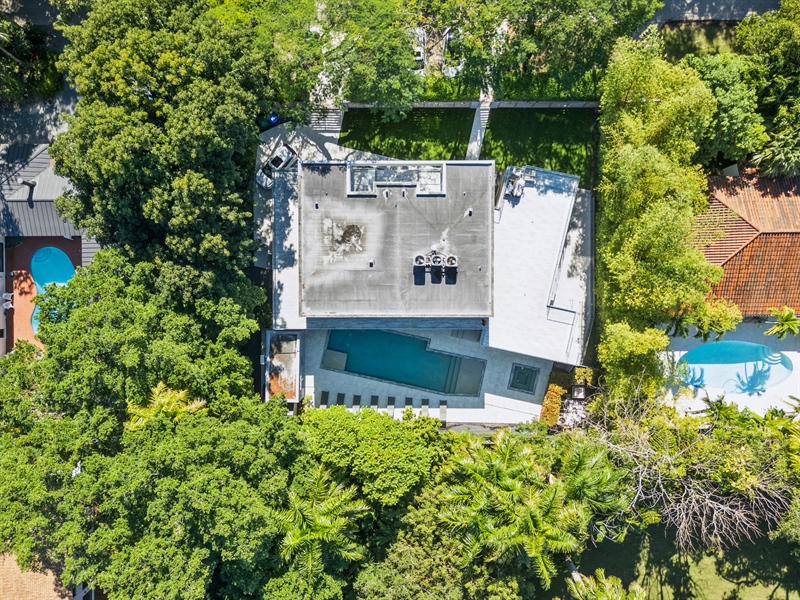 Real Estate Photography - 3709 Poinciana Ave., Coconut Grove, FL, 33133 - Aerial View