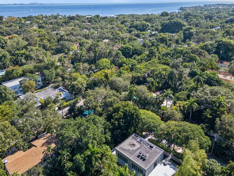 Real Estate Photography - 3709 Poinciana Ave., Coconut Grove, FL, 33133 - Aerial View