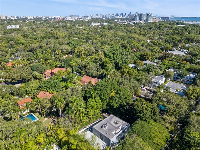 Real Estate Photography - 3709 Poinciana Ave., Coconut Grove, FL, 33133 - Aerial View