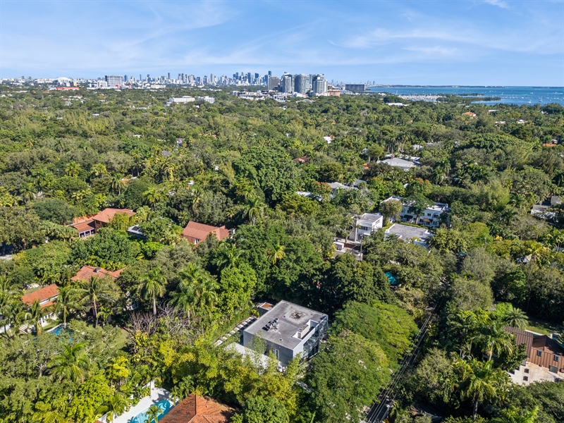 Real Estate Photography - 3709 Poinciana Ave., Coconut Grove, FL, 33133 - Aerial View